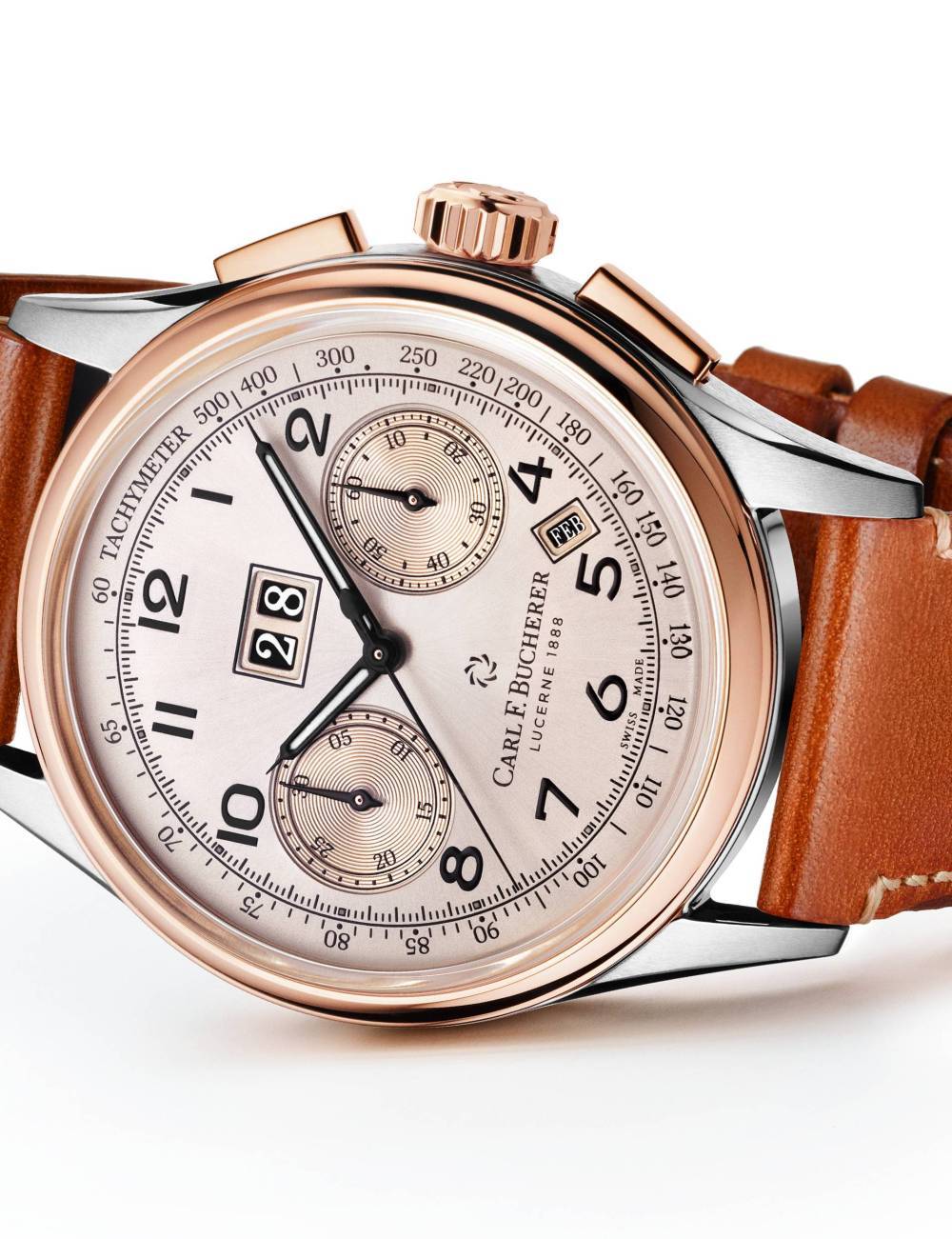 Carl f clearance bucherer heritage bicompax