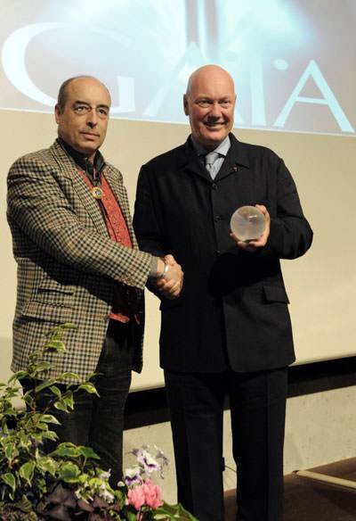 El Sr. Jean-Claude Biver, ganador del Premio Gaia 2010