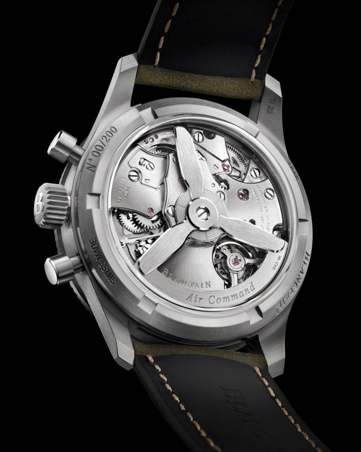 Cronógrafos flyback Blancpain Air Command en modo camuflaje