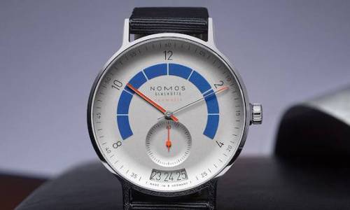 NOMOS Glashütte se vuelve deportiva con el nuevo reloj neomatik «Autobahn»