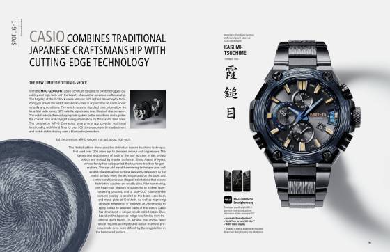 CASIO combina la tradicional artesanía Japonesa con la tecnología de vanguardia