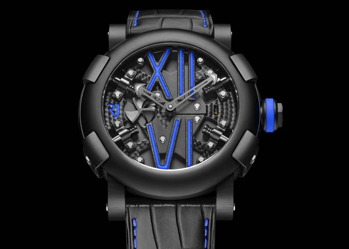 Steampunk Auto Colours Timepiece (Blue) de RJ Romain Jerome