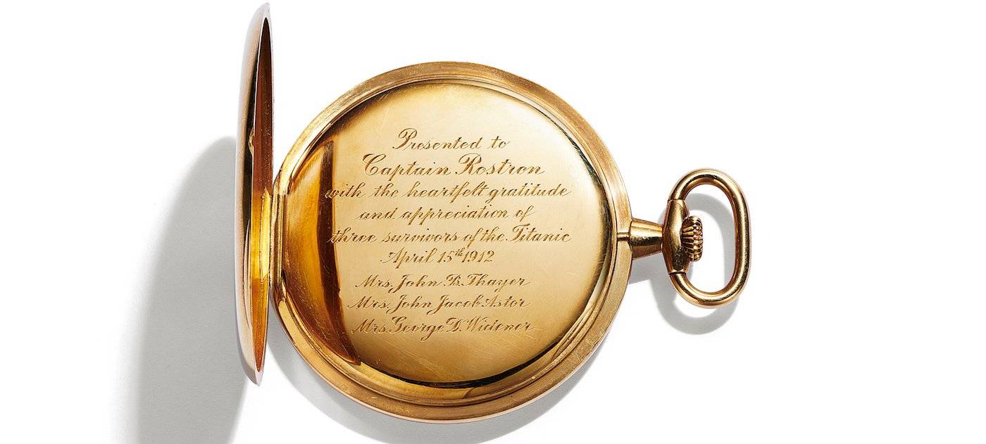 El histórico reloj de bolsillo de Tiffany & Co. rompe récord de precio en recuerdos del Titanic