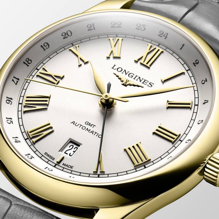 Novedad: modelos GMT en oro en la Longines Master Collection