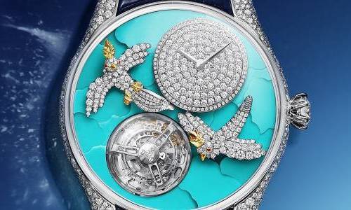 Tiffany & Co. presenta Bird en un reloj Flying Tourbillon de alta joyería