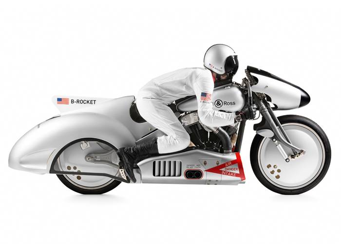 La B-Rocket concept motorbike de Shaw Harley-Davidson y Bell & Ross